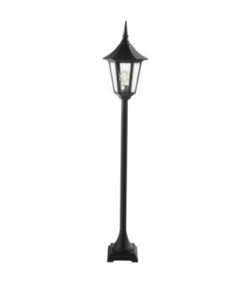 Valencia 1 Light Outdoor Bollard Lantern Black IP54 E27-1