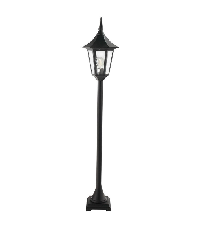 Valencia 1 Light Outdoor Bollard Lantern Black IP54 E27-1