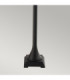 Valencia 1 Light Outdoor Bollard Lantern Black IP54 E27-6