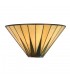 1 Light Indoor Star Tiffany Wall Uplighter Dark Bronze, Amber, E14 - 1