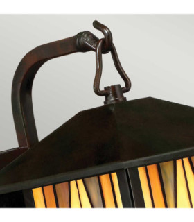 Inglenook Outdoor 1 Light Small Wall Lantern - Bronze Finish E27-2