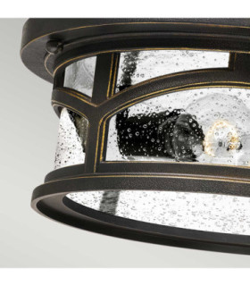 Marblehead 2 Light Flush Mount - Palladian Bronze Finish E27-2