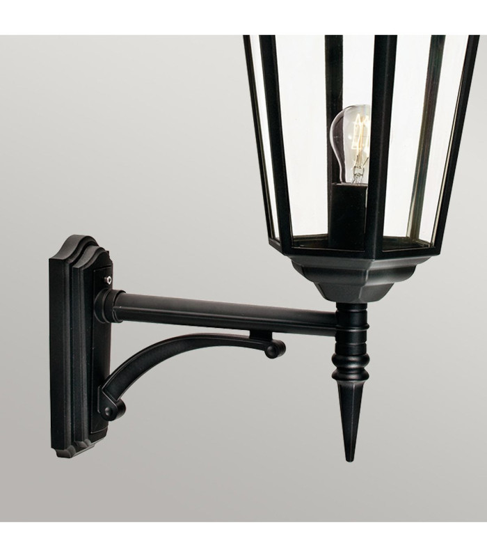 Valencia Grande 1 Light Outdoor Wall Lantern Light Black IP54 E27-2