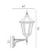 Valencia Grande 1 Light Outdoor Wall Lantern Light Black IP54 E27-4