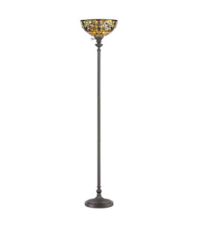 Kami 1 Light Floor Lamp Bronze E27-1