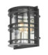 Stockholm 1 Light Outdoor Wall Light Black IP55 E27-1