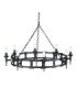 Saxon 8 Light Chandelier Black Finish E14-1