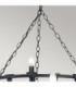 Saxon 8 Light Chandelier Black Finish E14-2