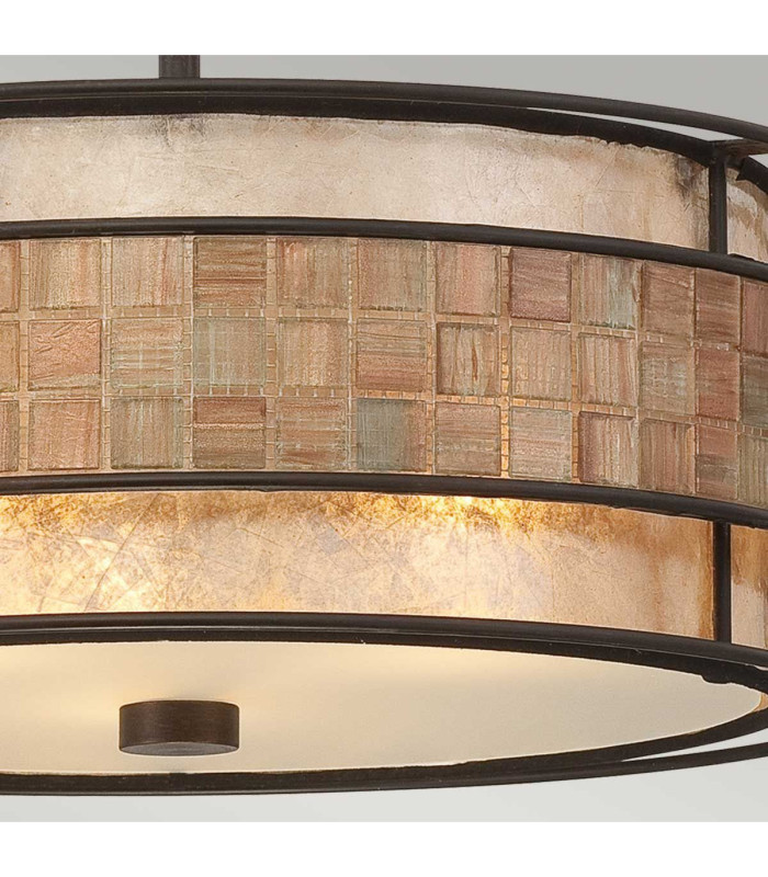 Laguna 3 Light Semi Flush Ceiling Light Renaissance Copper E27-4