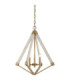 View Point Chandelier 3 Light Brass Finish E14-1