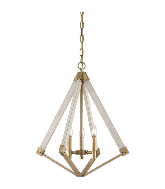 View Point Chandelier 3 Light Brass Finish E14-1