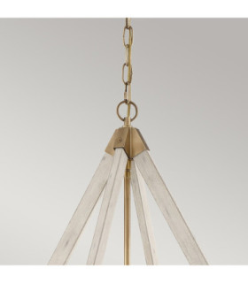 View Point Chandelier 3 Light Brass Finish E14-2