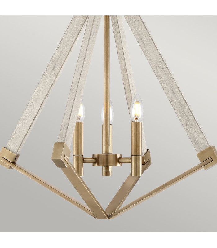 View Point Chandelier 3 Light Brass Finish E14-3