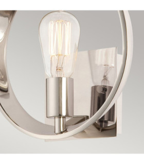 Theater Row 1 Light Indoor Wall Light Imperial Silver E27-2