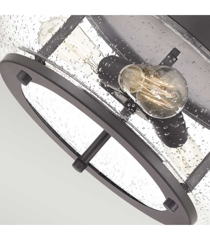 Trilogy 3 Light Flush Mount Old Bronze E27-3