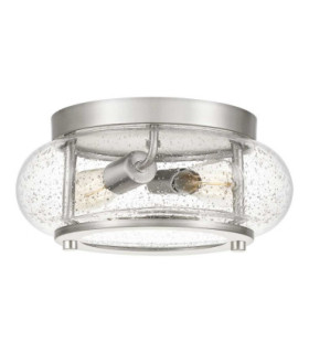 Trilogy 2 Light Flush Mount Brushed Nickel E27-1