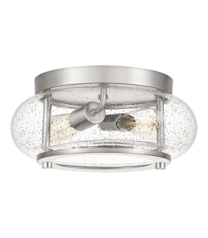 Trilogy 2 Light Flush Mount Brushed Nickel E27-1