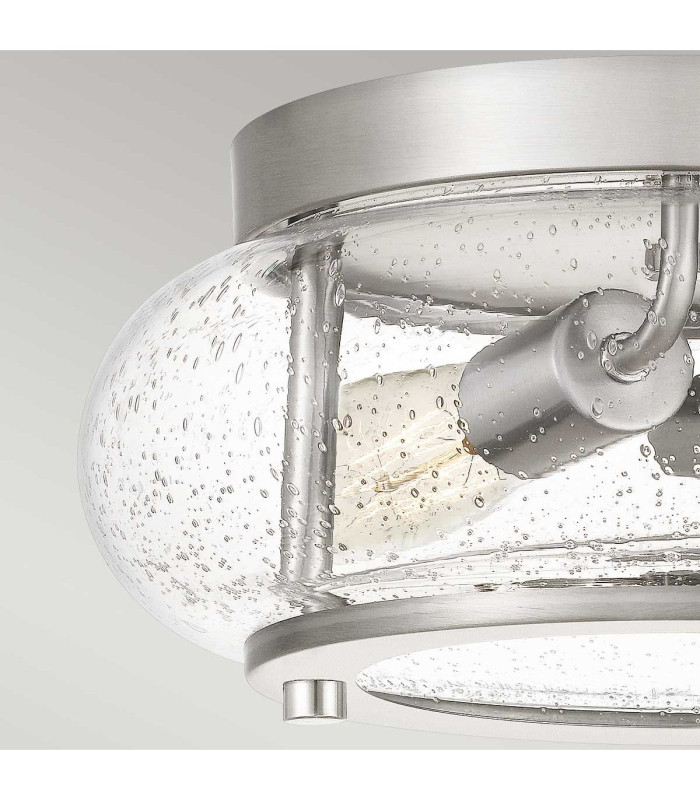 Trilogy 2 Light Flush Mount Brushed Nickel E27-2