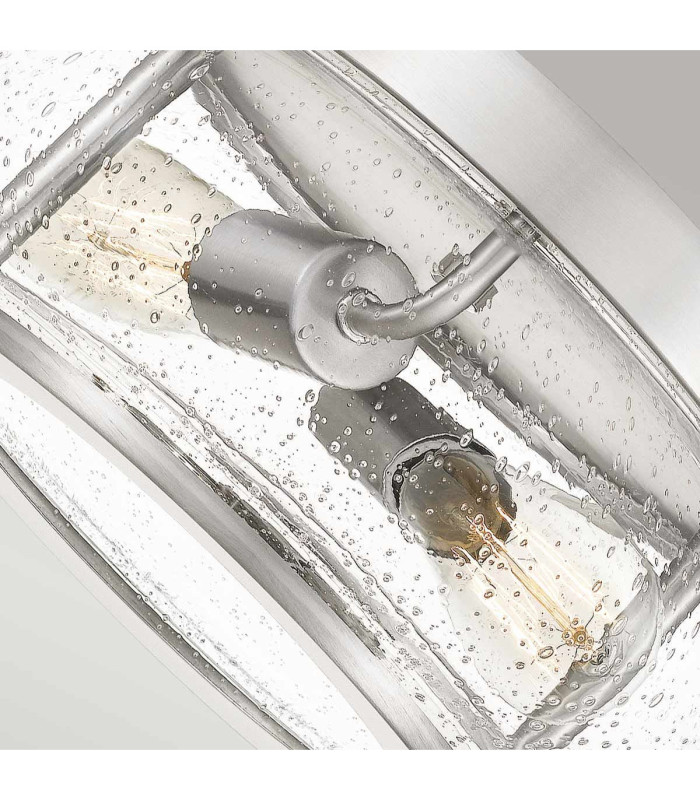 Trilogy 2 Light Flush Mount Brushed Nickel E27-3