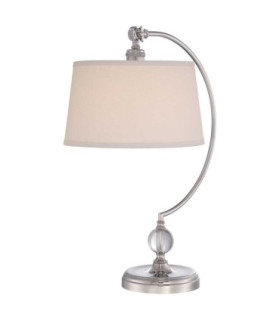Jenkins 1 Light Table Lamp Polished Nickel E27-1