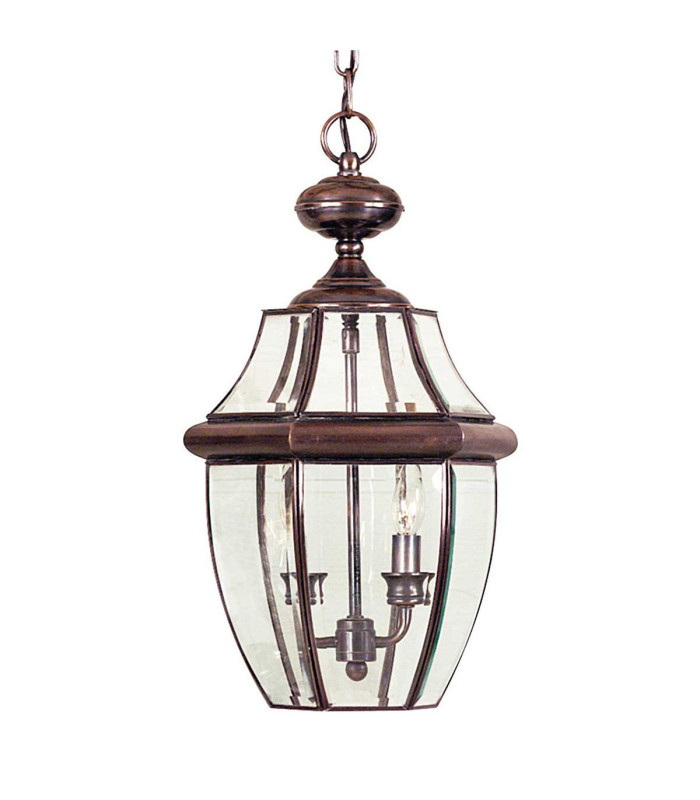 Newbury 2 Light Large Chain Lantern - Aged Copper E14-1