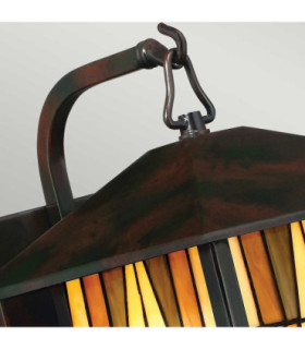 Inglenook Outdoor 1 Light Medium Wall Lantern - Bronze Finish E27-2