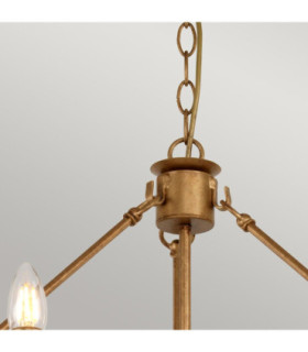 Windsor 12 Light Pendant Chandelier - Gold Patina-2