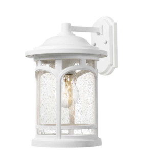 Marblehead Outdoor Small 1 Light Wall Lantern White IP44 E27-1
