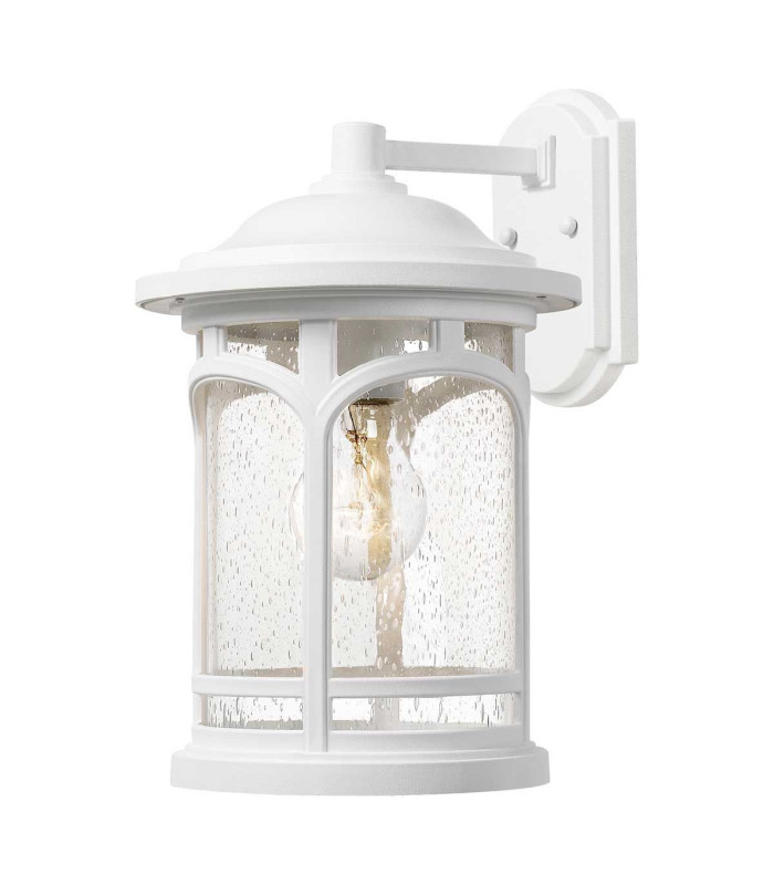 Marblehead Outdoor Small 1 Light Wall Lantern White IP44 E27-1