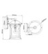 Marblehead Outdoor Small 1 Light Wall Lantern White IP44 E27-5