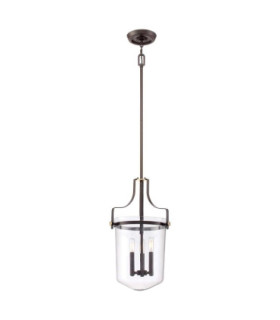 Penn Station 3 Light Ceiling Pendant Western Bronze E14-1