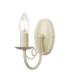 Minster 1 Light Indoor Candle Wall Light Gold Ivory E14-1