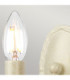 Minster 1 Light Indoor Candle Wall Light Gold Ivory E14-2