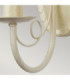 Minster 1 Light Indoor Candle Wall Light Gold Ivory E14-3