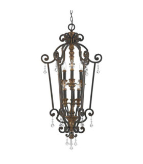 Marquette 6 Light Chandelier Antique Bronze Finish E14-1