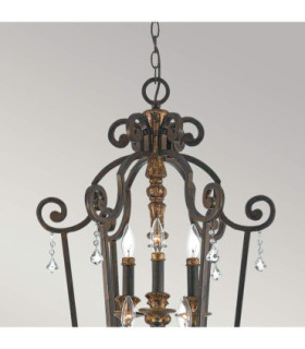 Marquette 6 Light Chandelier Antique Bronze Finish E14-2