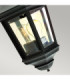 Valencia 1 Light Outdoor Wall Half Lantern Light Black IP54 E27-3