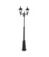 Valencia 2 Light Twin Outdoor Post Lantern Black IP54 E27-1