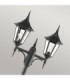 Valencia 2 Light Twin Outdoor Post Lantern Black IP54 E27-2