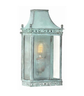 Regents Park 1 Light Outdoor Wall Lantern Light Verdigris IP44 E27-1