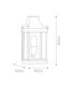 Regents Park 1 Light Outdoor Wall Lantern Light Verdigris IP44 E27-5