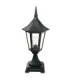 Valencia 1 Light Outdoor Pedestal Lantern Black IP54 E27-1
