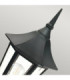 Valencia 1 Light Outdoor Pedestal Lantern Black IP54 E27-2