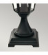 Valencia 1 Light Outdoor Pedestal Lantern Black IP54 E27-3