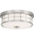 Guardian 2 Light Flush Mount - Brushed Nickel Finish E27-1
