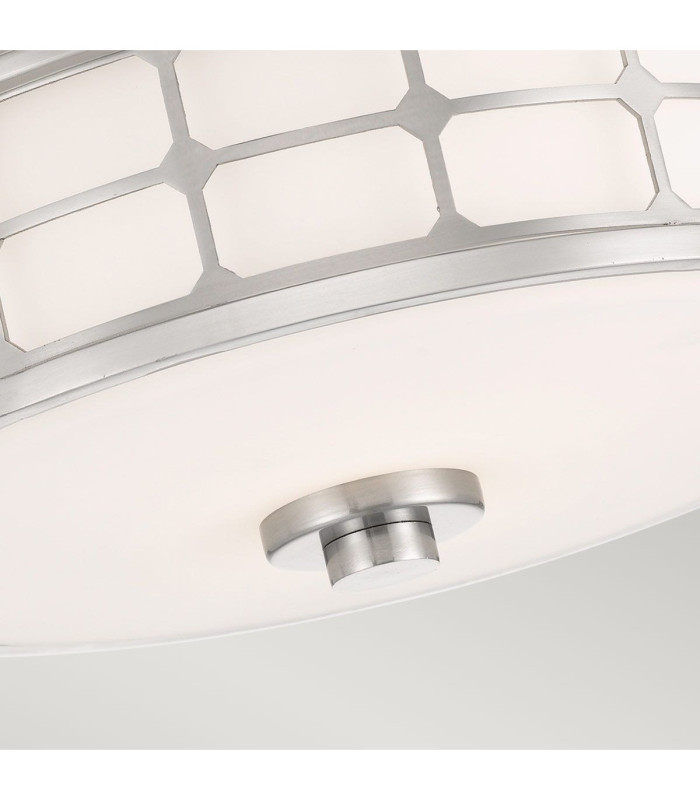 Guardian 2 Light Flush Mount - Brushed Nickel Finish E27-3