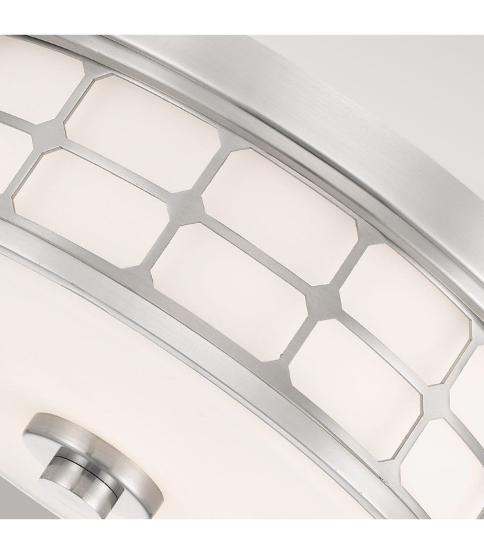 Guardian 2 Light Flush Mount - Brushed Nickel Finish E27-4