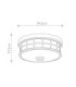 Guardian 2 Light Flush Mount - Brushed Nickel Finish E27-5