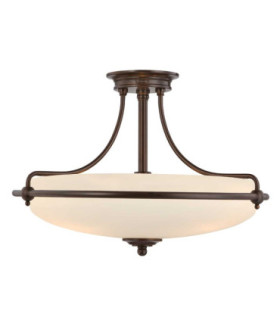 Griffin 4 Light Semi Flush Ceiling Light Palladian Bronze E27-1