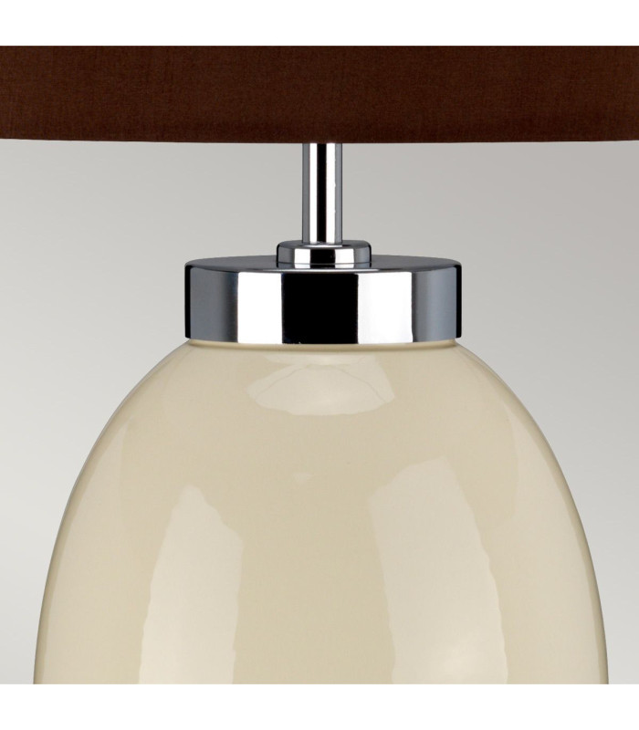 Victor 1 Light Small Table Lamp - Cream E27-3